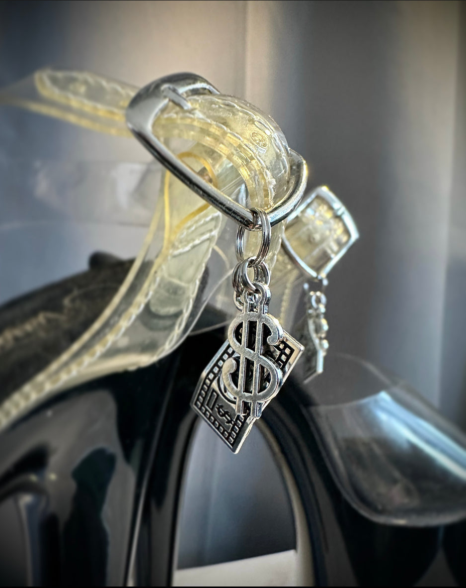 ‘Hu$tler’ Heel Charms (Money Bag/Dollar Sign)