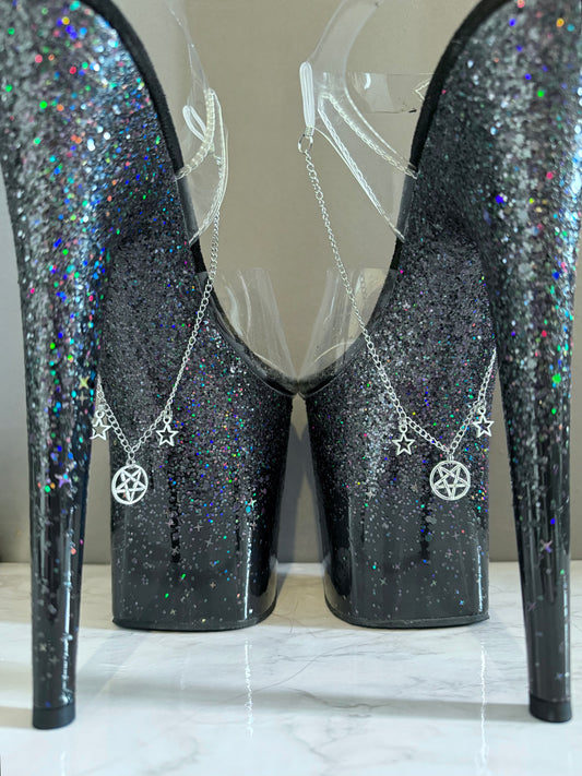 ‘Satan’s Slvt’ Shoe Chains (Pentagrams)