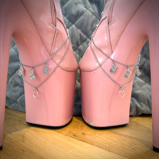 ‘Love & Money’ Boot Chains (Dollar Bill Double Chains)
