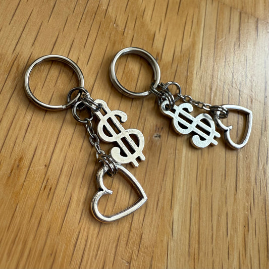 ‘Love & Money’ Heel Charms (Heart/Dollar Sign)