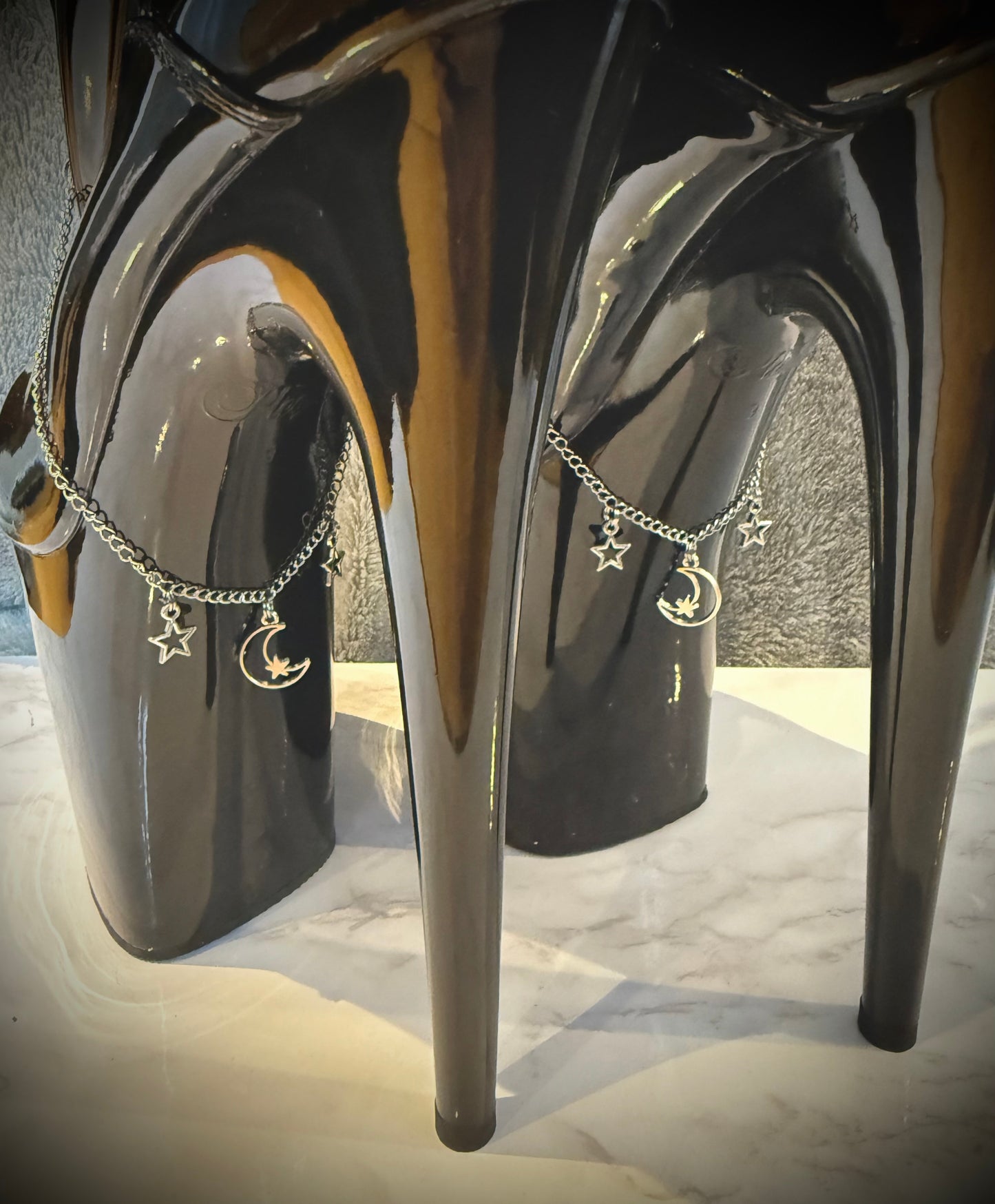‘Star Struck’ Boot Chains (Crescent Moon Single Chain)