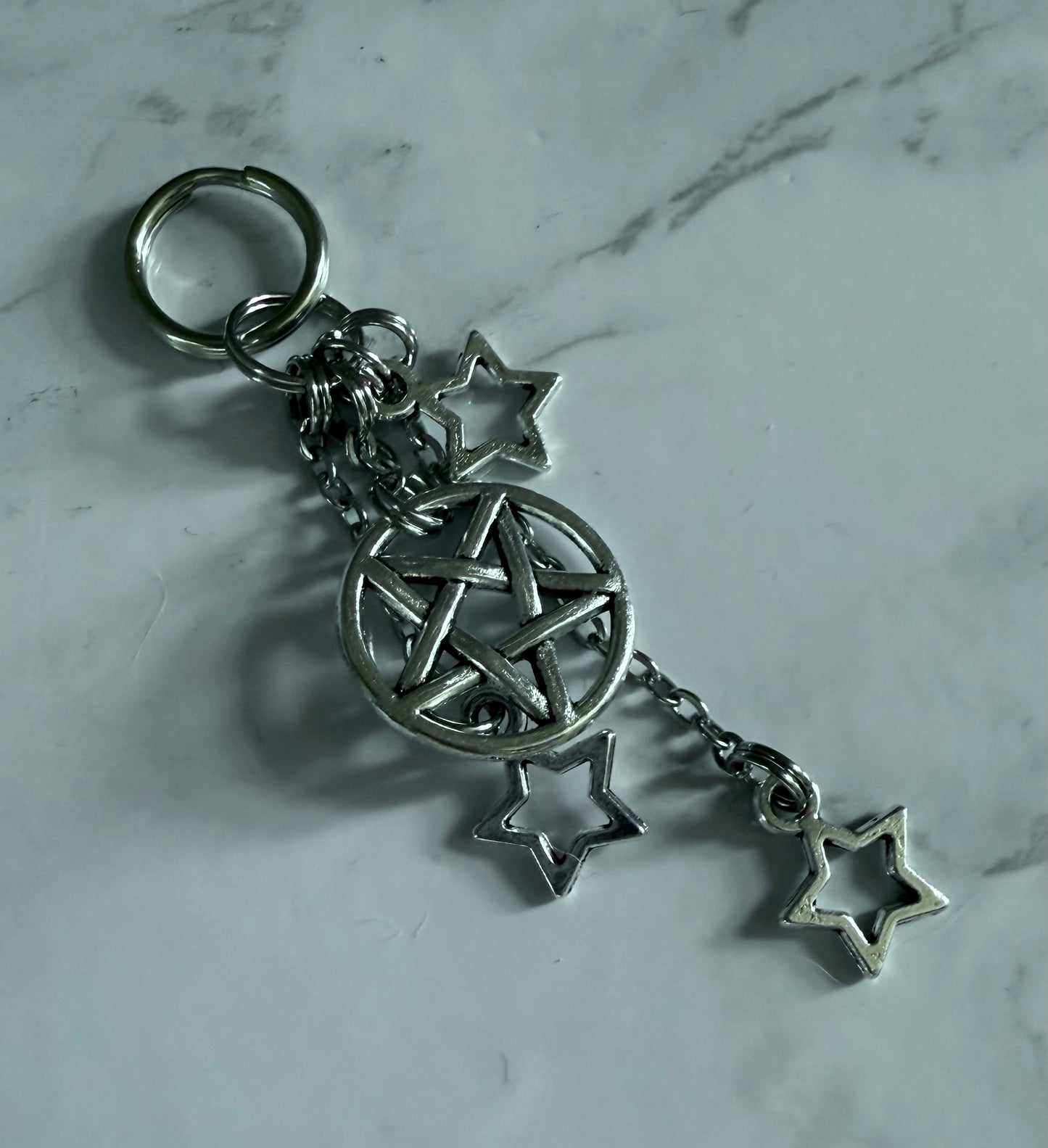 ‘Satan’s Slvt’ Kini Charm (Pentagrams)