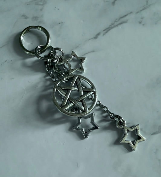 ‘Satan’s Slvt’ Kini Charm (Pentagrams)