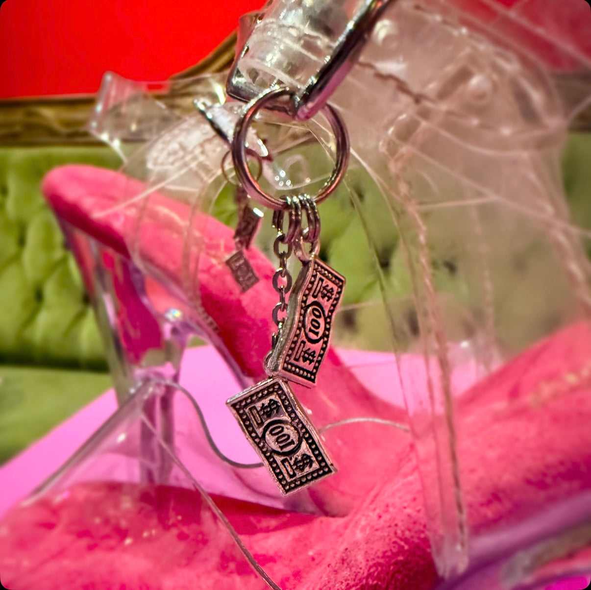 ‘Hu$tler’ Heel Charms (Dollar Bills)