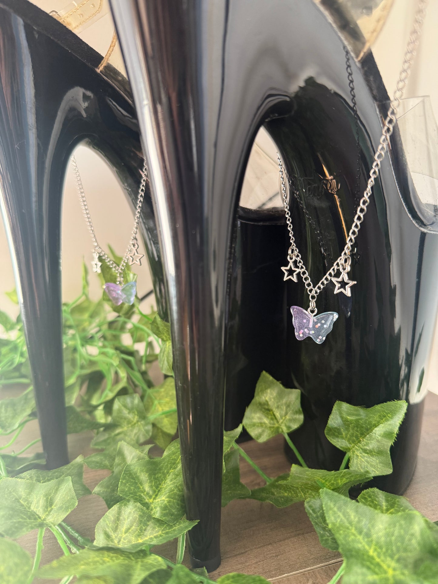 ‘Butterfly’ Shoe Chains (Blue/Purple) - Limited Edition