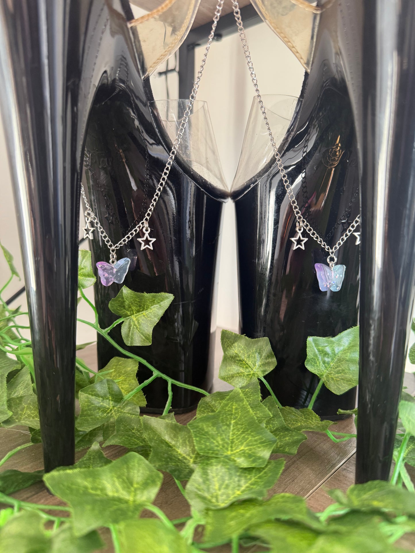 ‘Butterfly’ Shoe Chains (Blue/Purple) - Limited Edition