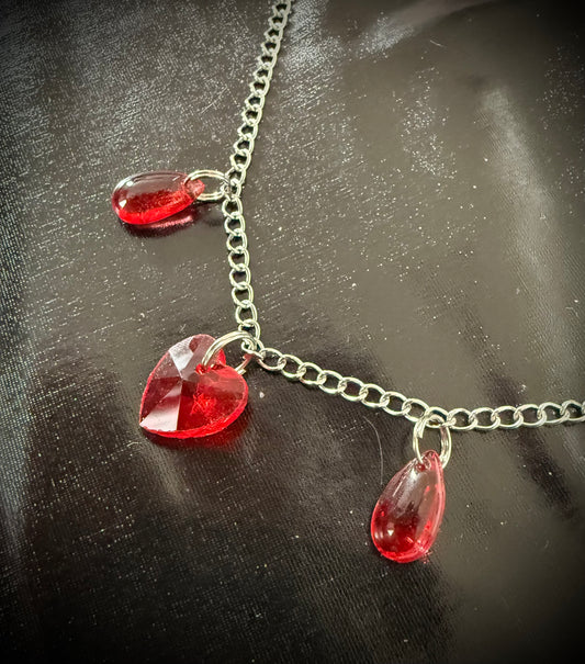 ‘Morticia’ Bleeding Heart Boot Chains
