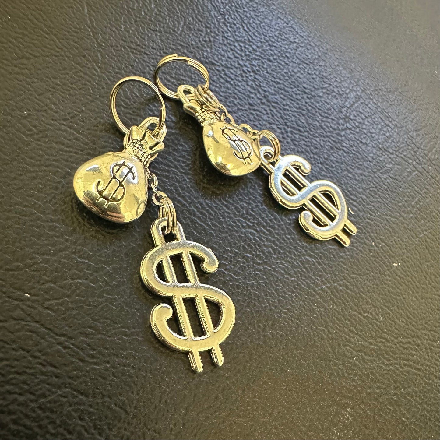 ‘Hu$tler’ Heel Charms (Money Bag/Dollar Sign)