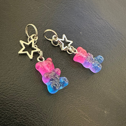 ‘Yummy Gummy’ Heel Charms (Dark Pink/Blue)