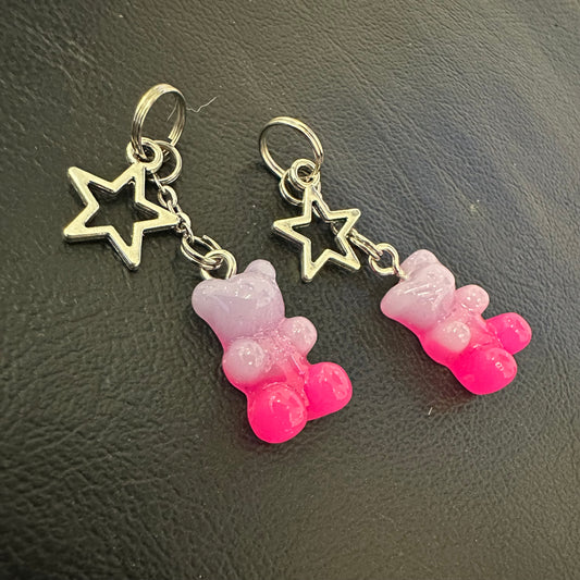 ‘Yummy Gummy’ Heel Charms (Lilac/Dark Pink)