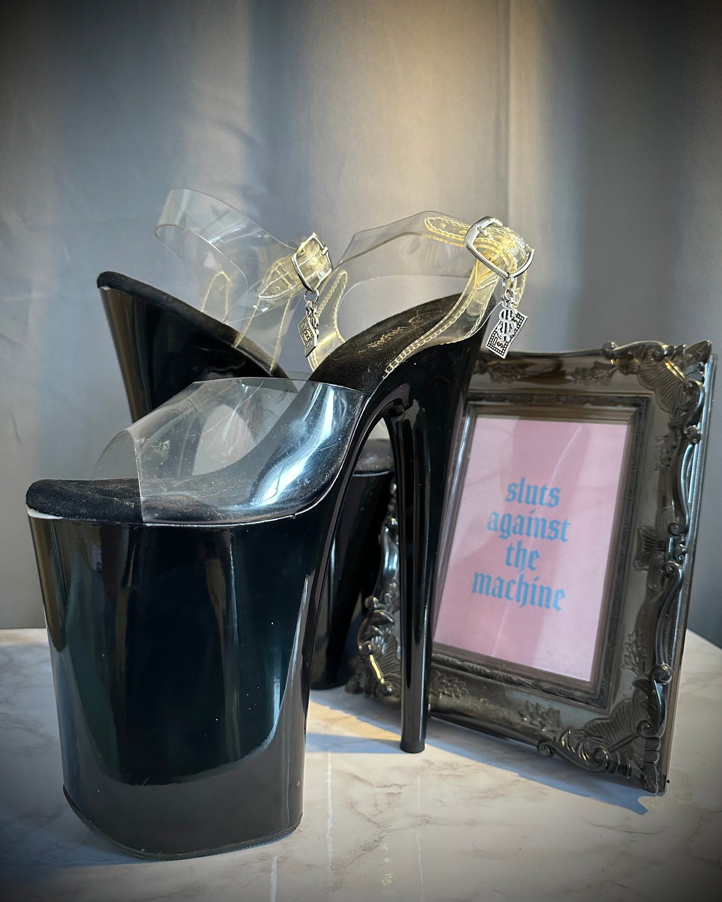 ‘Hu$tler’ Heel Charms (Money Bag/Dollar Sign)